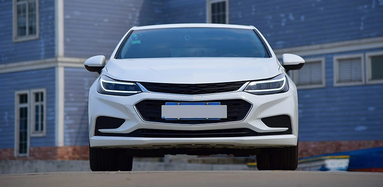 Светодиодный головной фонарь с ангельскими глазами для Chevrolet Cruze светодиодный головной светильник s передний светильник с желтым поворотным сигналом и биксеноновым проектором