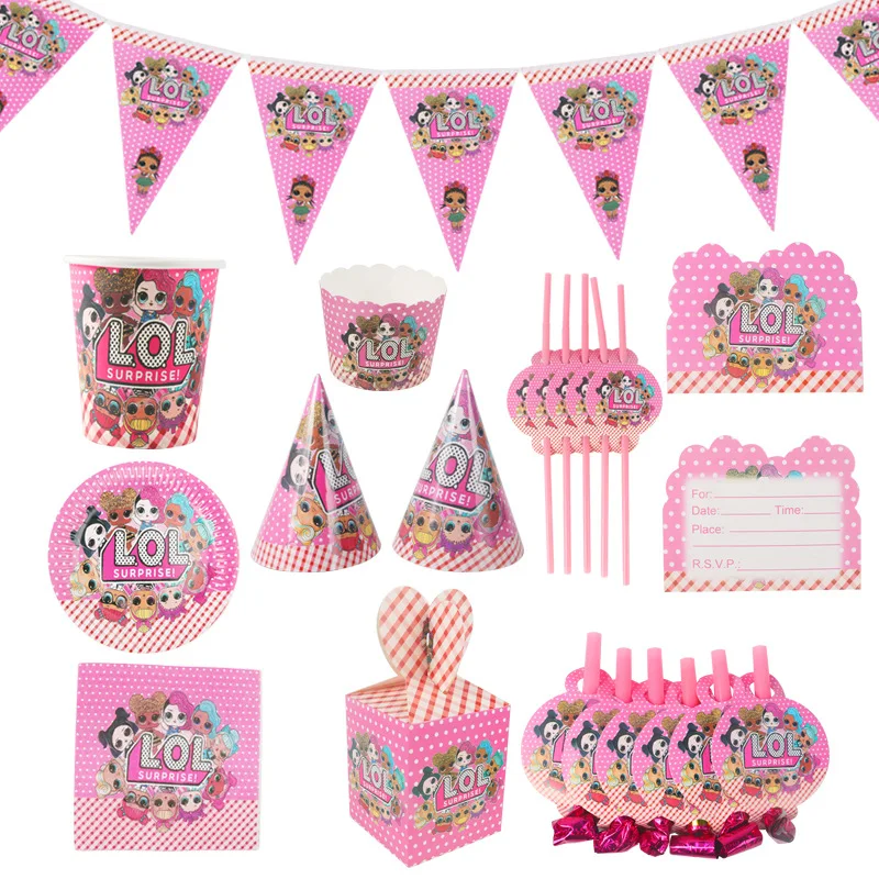 Сюрприз Кукла День рождения украшения для детей Подарочная сумка воздушный шар