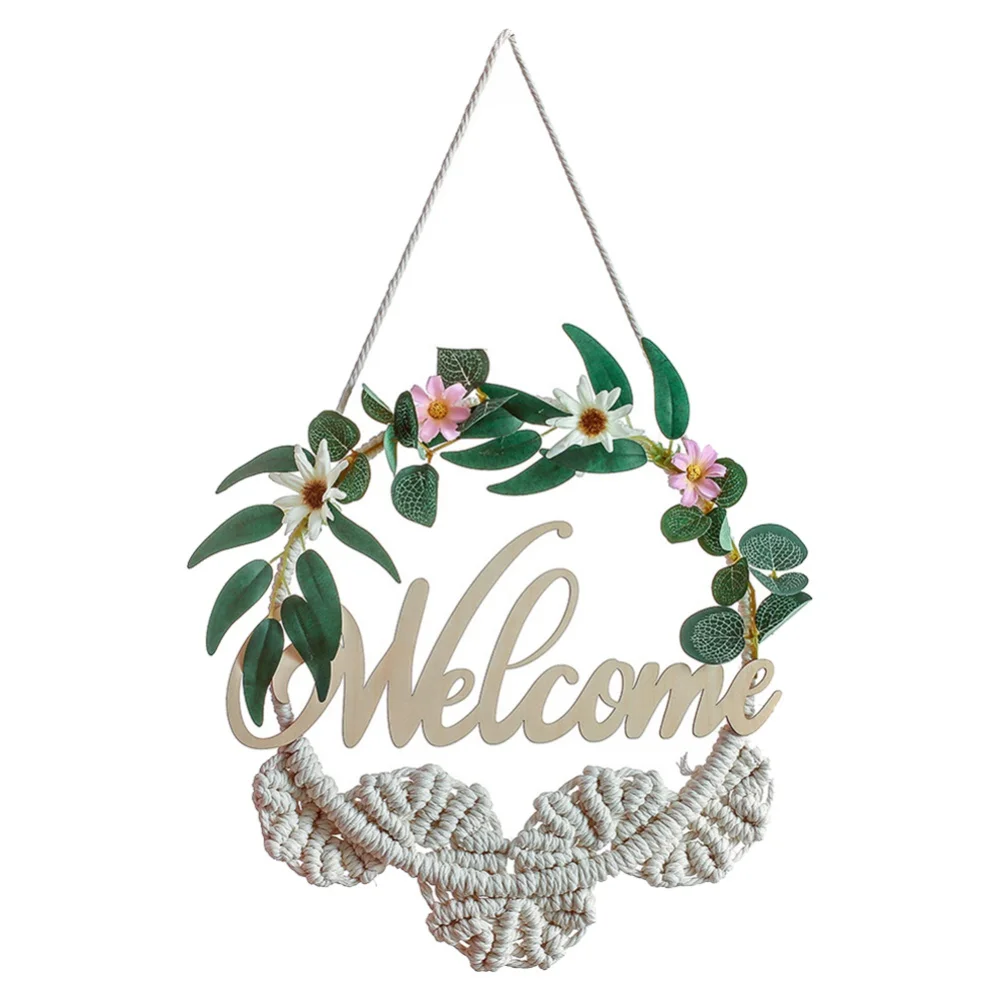 

New Welcome Sign Plaque Wooden Hanging Signs Gift for Living Room Farmhouse Graden Home Wall Ornaments 2022