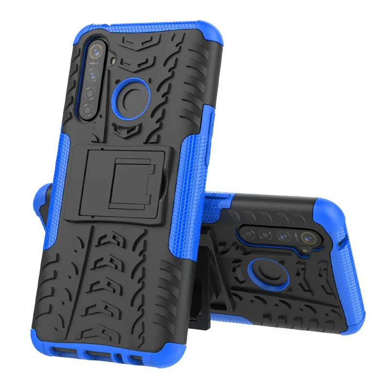 Чехол для OPPO Realme 5 pro / Q двухслойный армированный Гибридный Прочный чехол Realme5 с