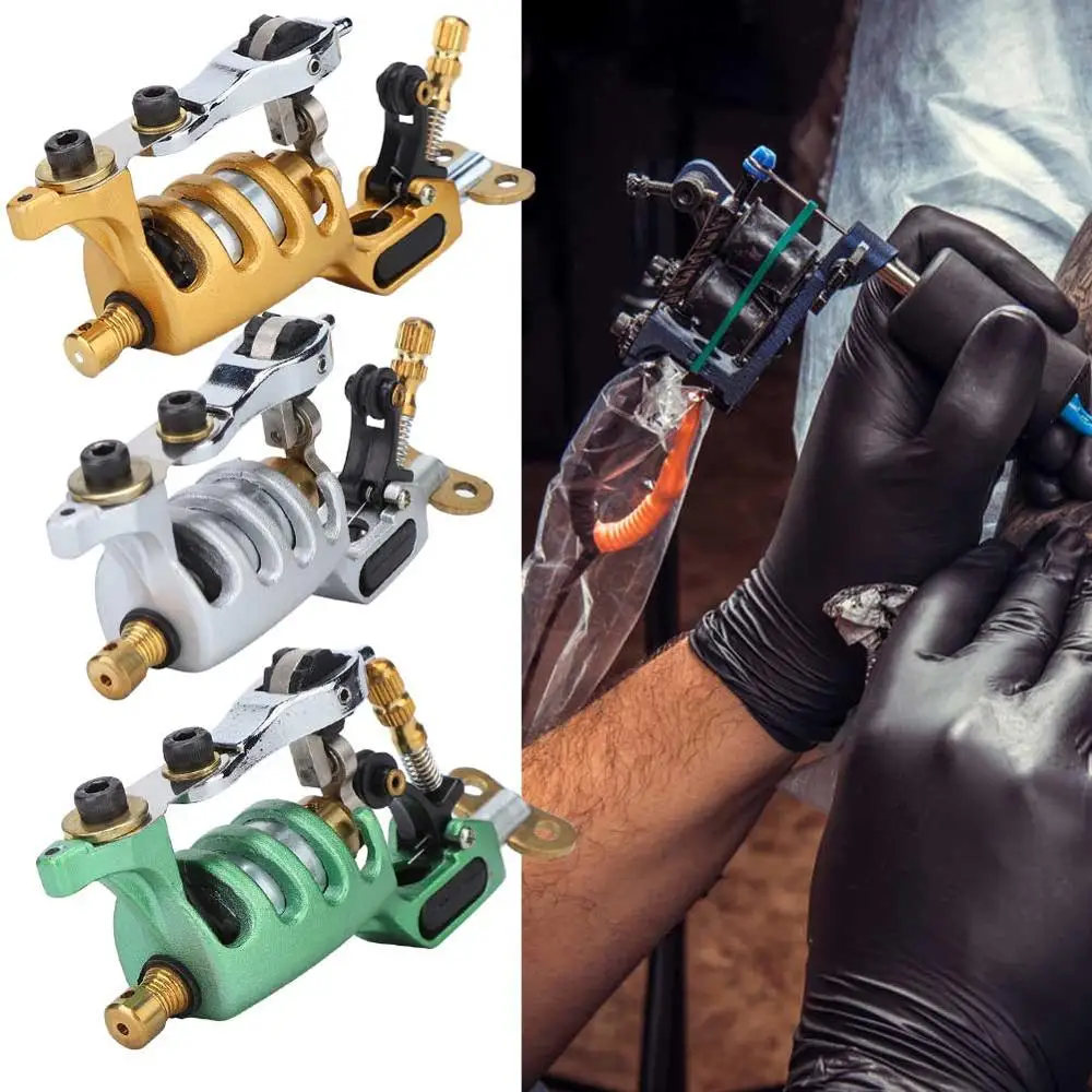 

5 Color Sunskin Rotary Tattoo Machine Strong Motor Alloy Liner Shader Tattoo Gun Permanent Makeup Eyebrow Body Art Professional