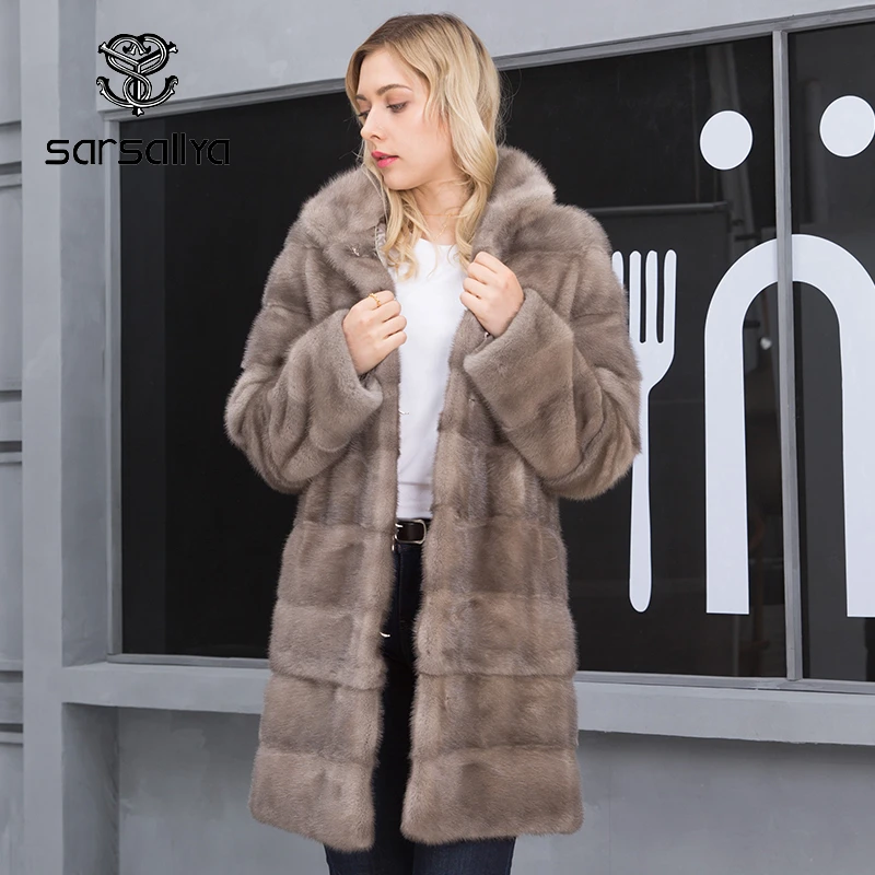 Mink Fur Coat Oversize Women Winter Natural Fur Coats Female Warm Thick Long Genuine Leather Jackets Ladies Detachable 2020 New
