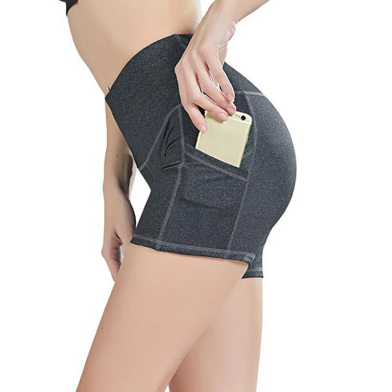 Женские короткие штаны для йоги бесшовные колготки с высокой талией фитнеса