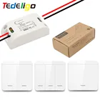 Беспроводной Выключатель 110 В 220 в Rf 433 МГц, выключатель света с дистанционным управлением и настенный панельный выключатель 10 А, модуль выключателя для домашнего освещения, светодиодный