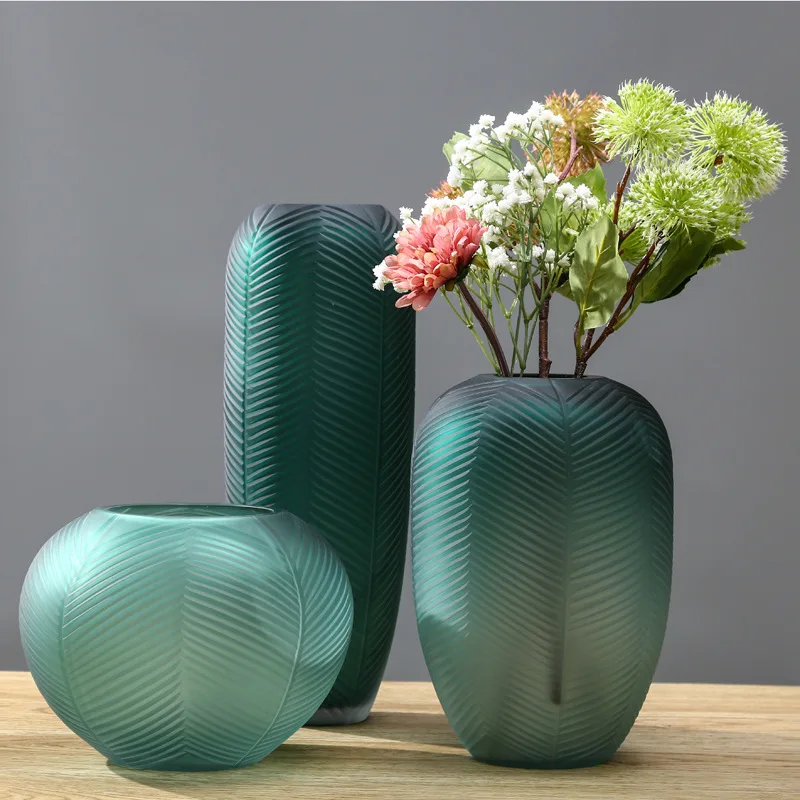 

Neo-classical Colour Glass Vase Set Creativity Simple Europe America Style Vase Desktop Accessories Florero Home Decor EK50HP