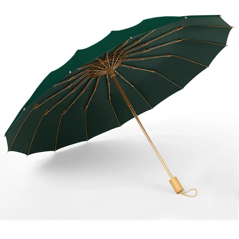 

16K Strong Windbreak Waterproof Portable Folding Umbrella Rain Women Girl Gift Men Sun Protection Anti-UV Parasol Outdoor Travel