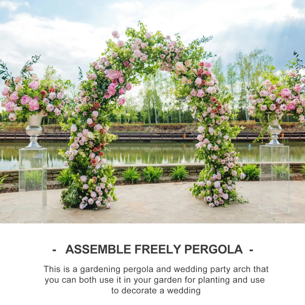 

1 Set Metal Arch Wedding Garden Climbing Plant Bridal Party Decoration Arbor