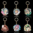 Игровой металлический брелок для ключей Genshin