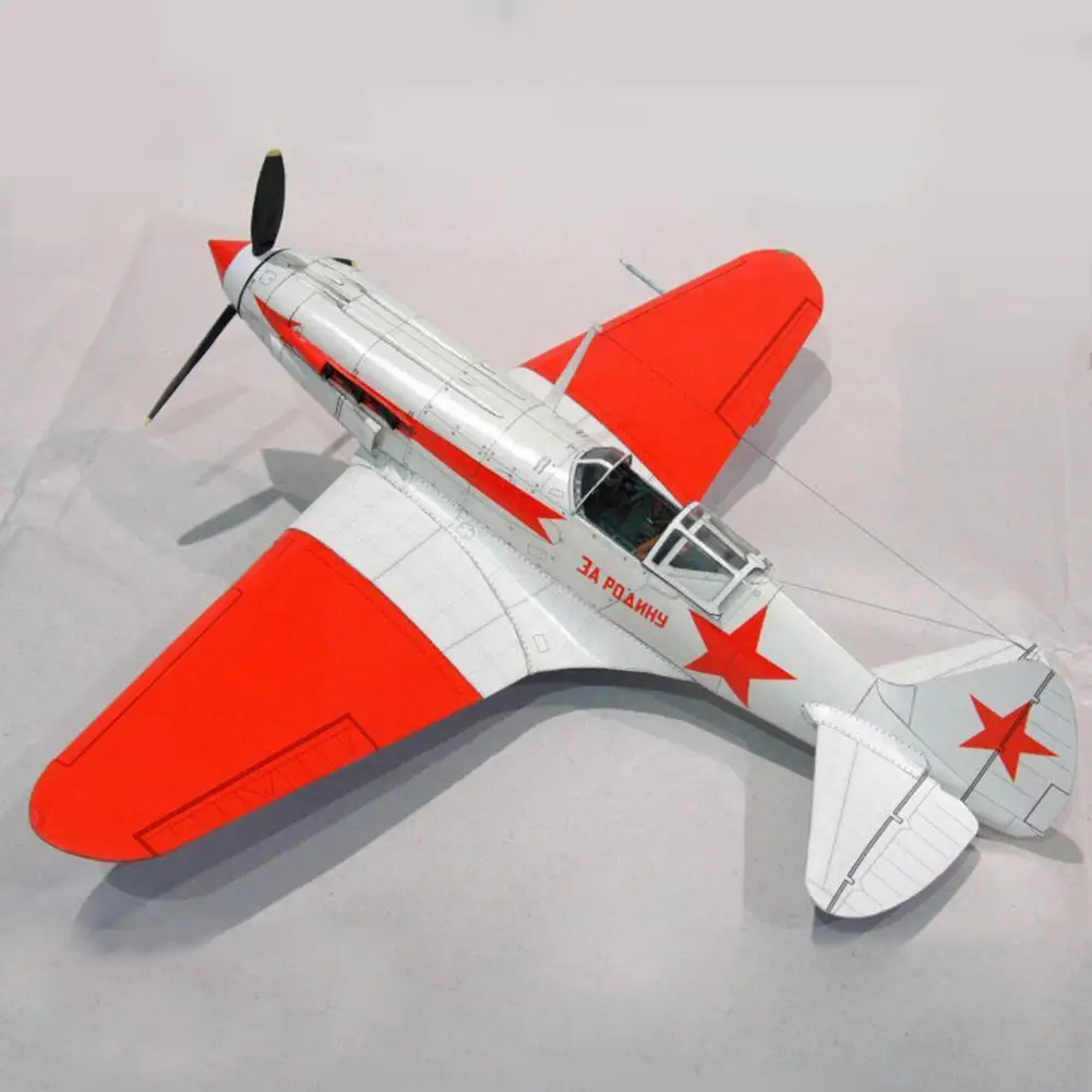 

1:72 Fighter Paper Model Fighter Model Of Soviet MIG-3 DIY During Model II War Puzzle Aircraft World Handmade Paper Gifts