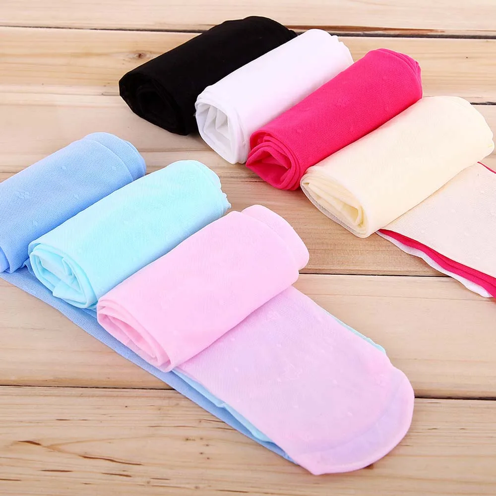 Summer Baby Girls Pantyhose Children Tight Long Stocking Transparent Flowers Butterfly Pattern for 3-8 Years | Мать и ребенок