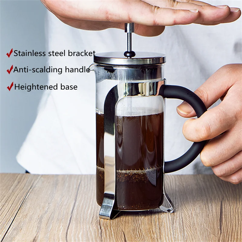 

350/600ml Coffee Pots Tea Infuser Chinese Kung Fu Tea Kettle Coffee Glass Maker Office Home Tea Sets Flower Teapot Filter Jug