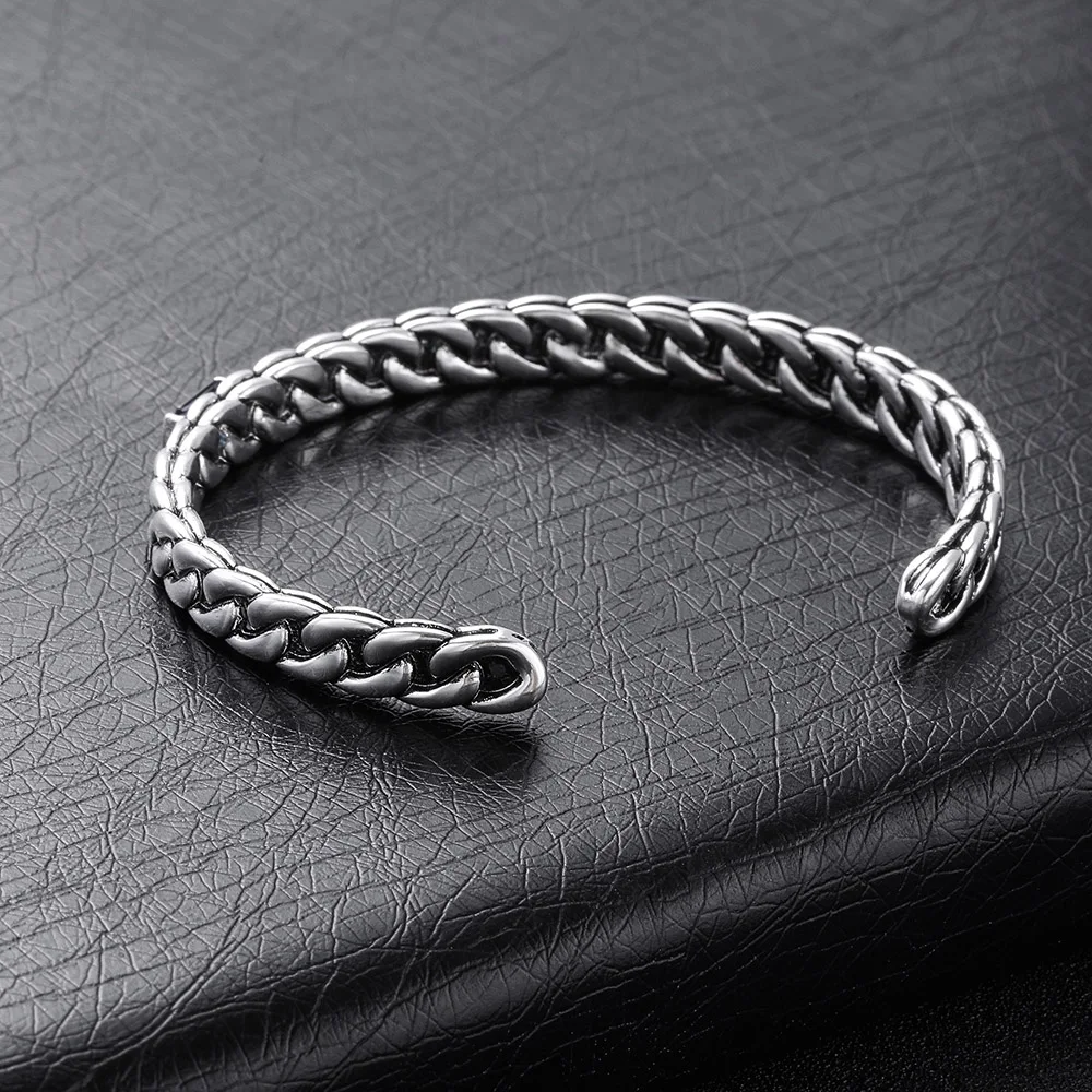 

Black CZ Ancient Silver Plated Buddha Bracelets Banquet Accessory Women Gifts New Vintage Design Cuff Wristband High Quality