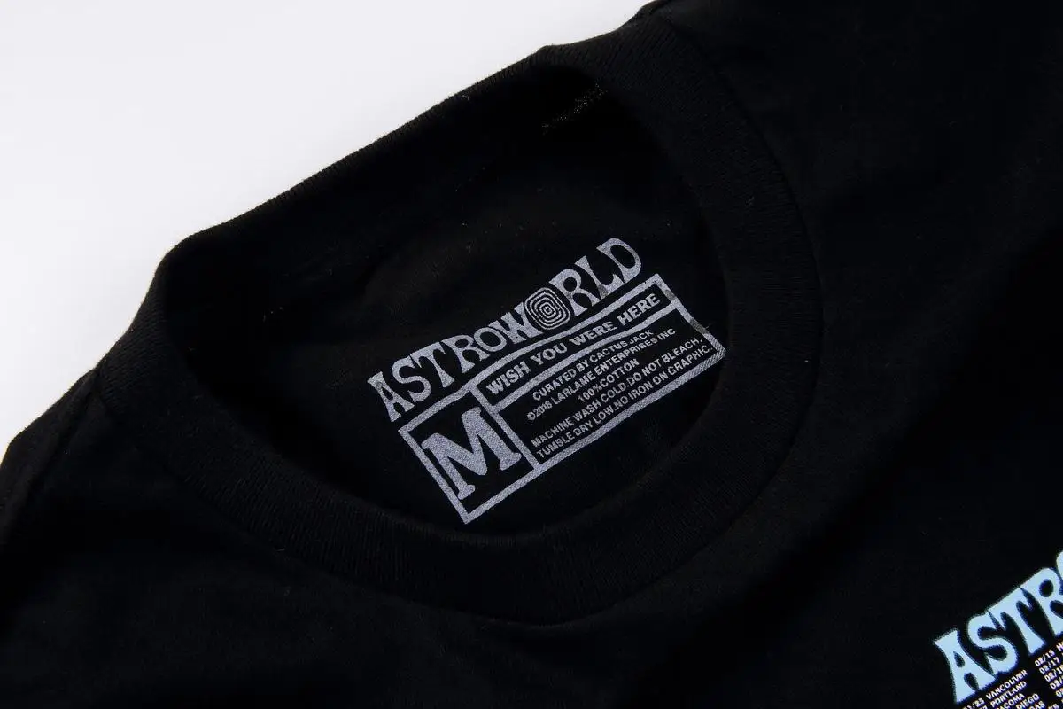 Футболки 19SS ASTROWORLD TOUR Трэвис Скотт Я не хочу проснуться топы футболки Трэвиса