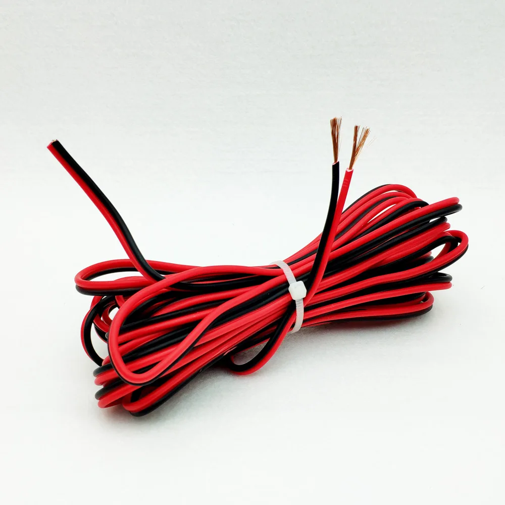 150 м светодиодный кабель 16awg Электрический провод UL2468 300 в медные красные черные