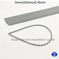 500pcs 3mmx320mmx0 45mm side sealing bag making machine extension springs two side have hook