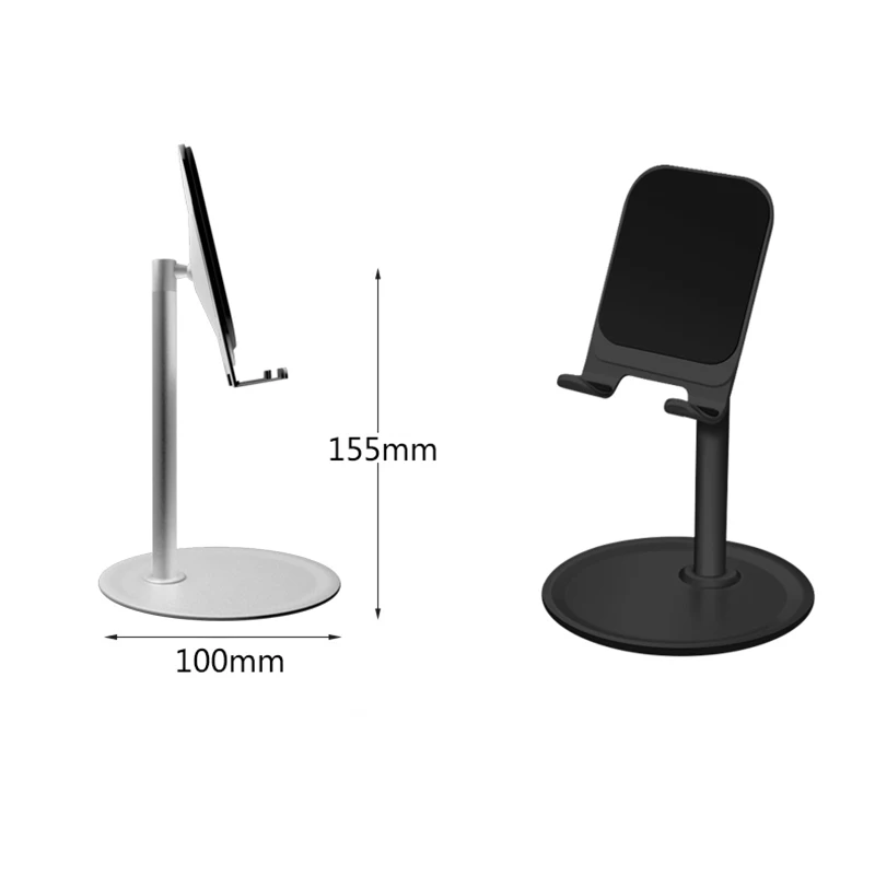 

1PC Mobile Phone Desktop Stand Universal Portable High Quality Aluminum Adjustable Cell Phone Stand Accessories For Mobile Phone