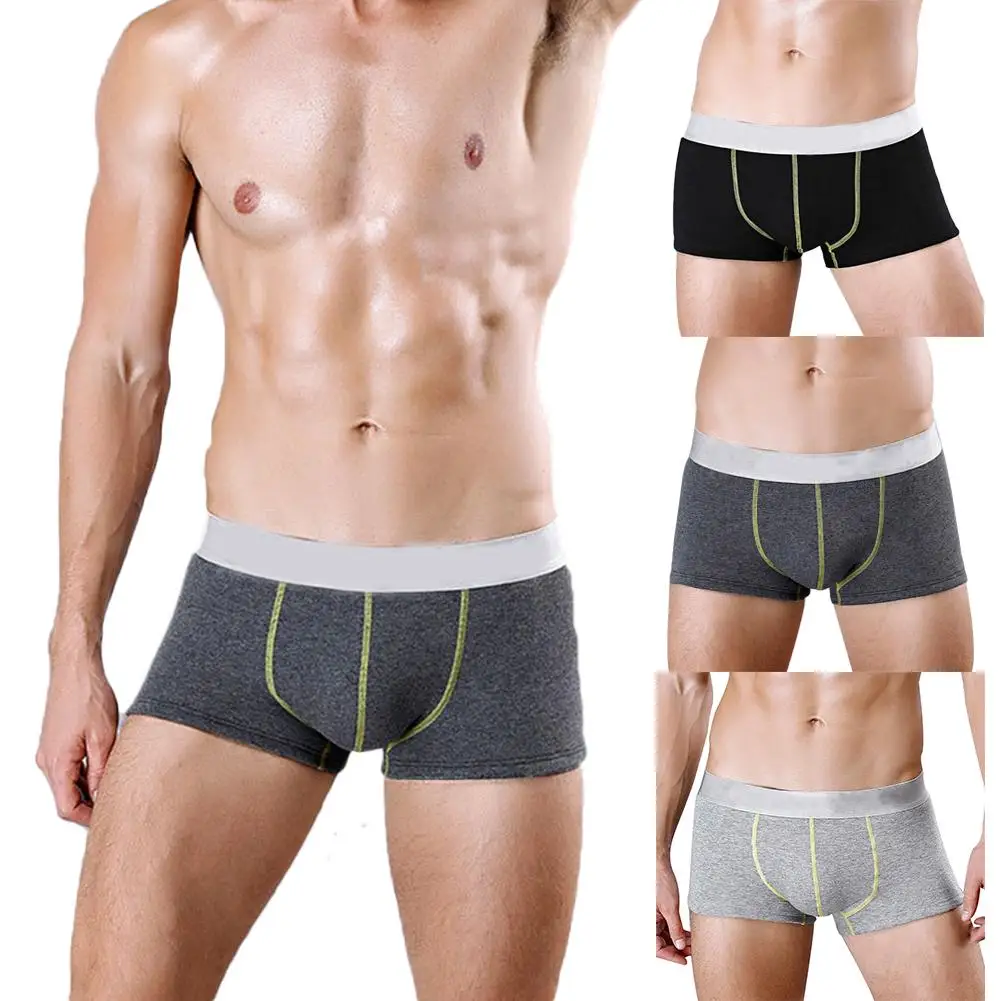 Мужское нижнее белье зимние плотные теплые хлопковые шорты с низкой посадкой