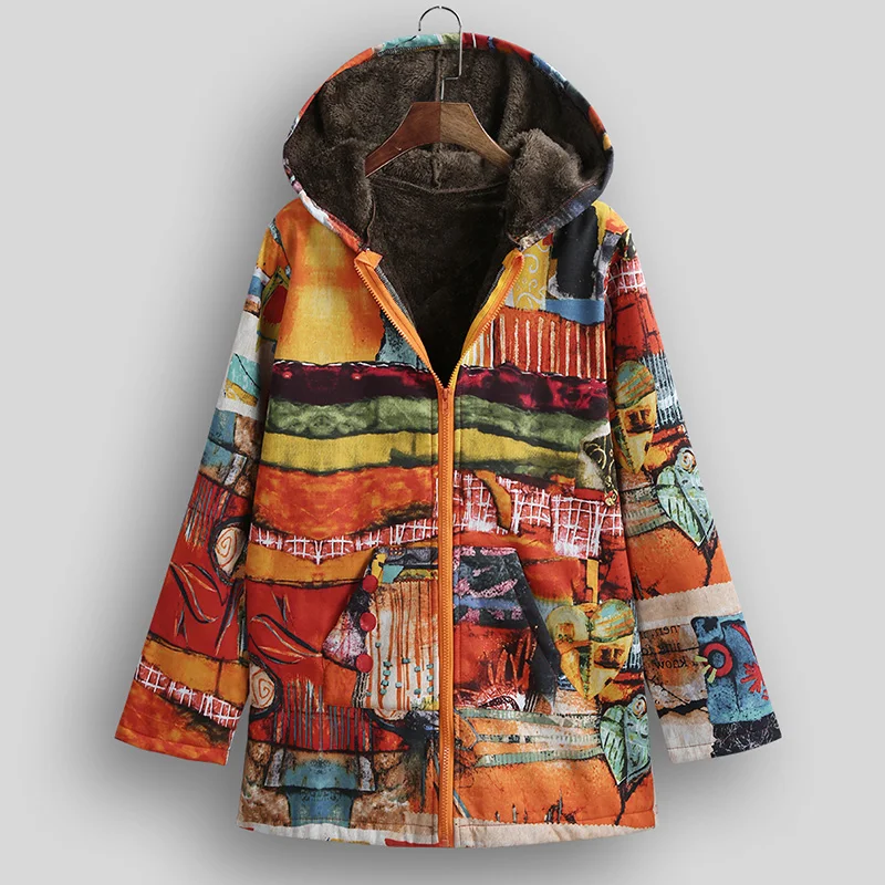 EaseHut винтажная зимняя женская куртка 4XL 5XL размера плюс с капюшоном с длинным рукавом Повседневная Верхняя одежда весна осень Femme хлопковое льняное пальто - Цвет: Цвет: желтый