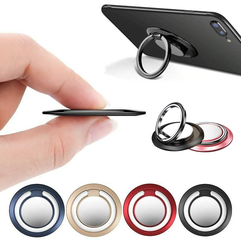 

Luxury Metal Mobile Phone Holder Ring Car Magnetic Holder Bracket Telephone Stand for iPhone Samsung Xiaomi Universal Smartphone