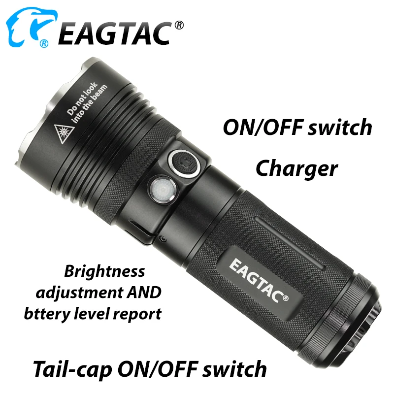 EAGTAC MX30L3 R KIT перезаряжаемый светодиодный фонарик из нержавеющей стали Bezel 3x18650 3500mAh
