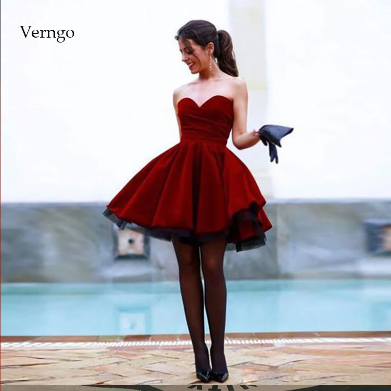 Платье Verngo для выпускного вечера, Короткое бальное Вечернее платье из кр...