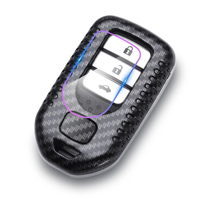 Умный брелок для автомобильного ключа из АБС-карбона Fibe чехол дистанционного с