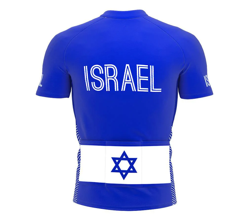 

2021 new ISRAEL men's full zipper bicycle short-sleeved cycling jersey