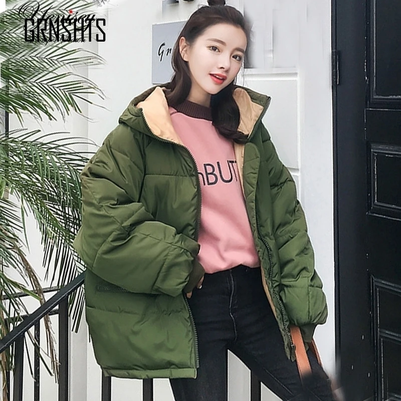 2019 Real New Complete Rits Solid Fashion Cotton Coated Jas Sea Great Shipyards Hooded Warm Q17 Winter Women | Женская одежда