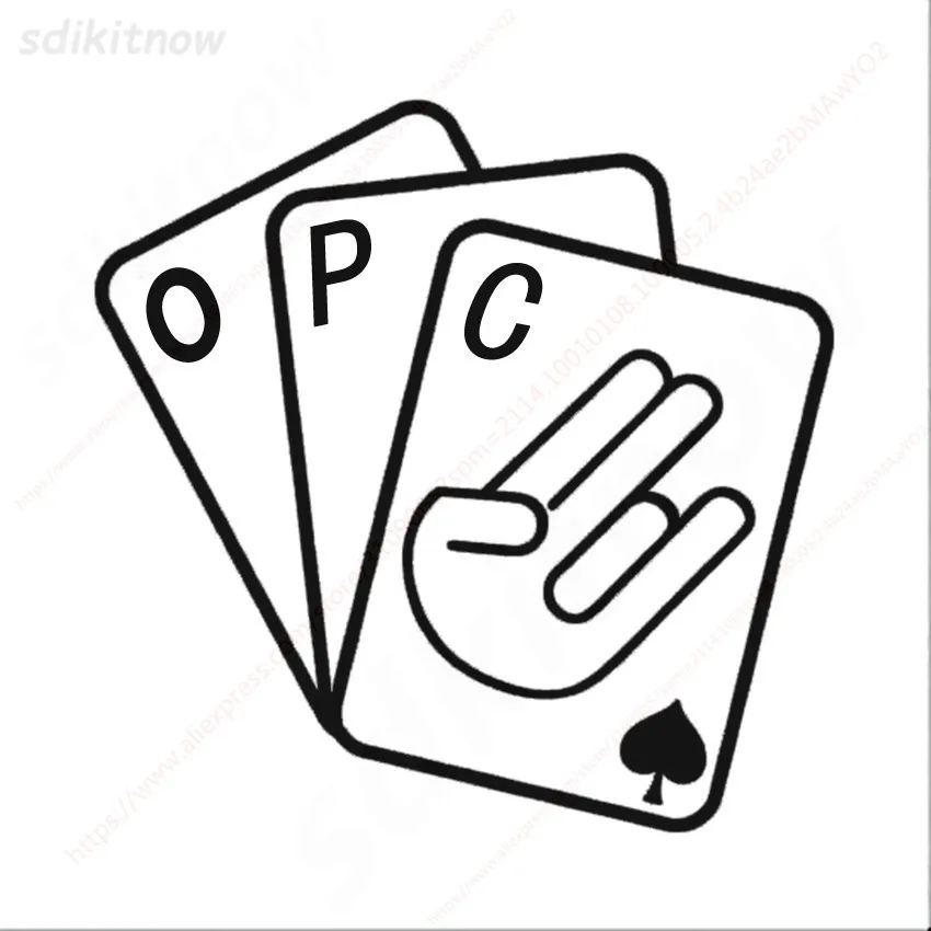 Новинка Автомобильная наклейка на покерную карту окно OPC Спортивная Стайлинг для