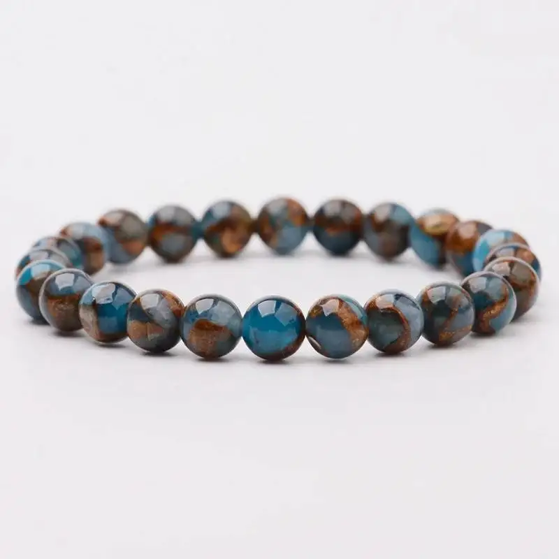 Charka энергетическая Йога Перегородчатые браслеты для женщин натуральный золотой