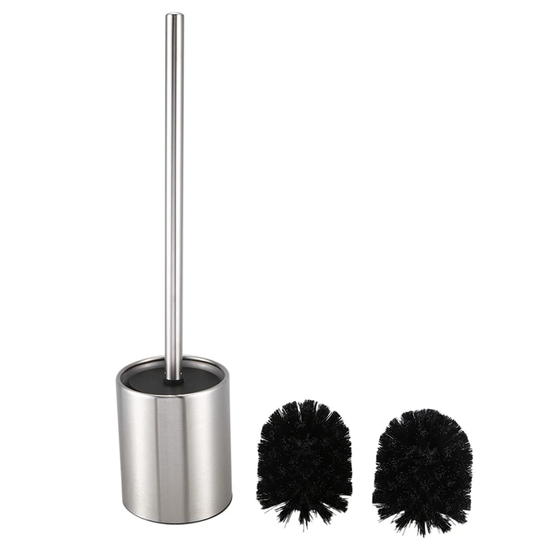 

Magic Soft Microfiber Cleaning Duster & Stainless Steel Toilet Bowl Brush Bathroom Cleaning Tool Holder with Base