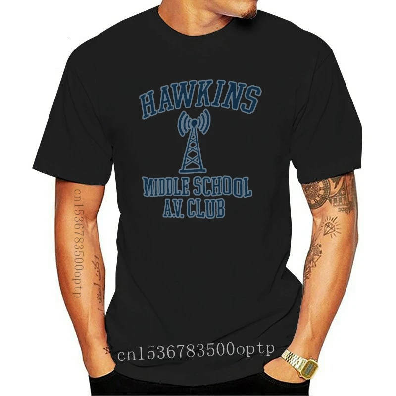 

Hawkins Middle School Av Club Eleven Sci-Fi Tv Show Gift Classic T Shirt Tee Slogans Customized Tee Shirt