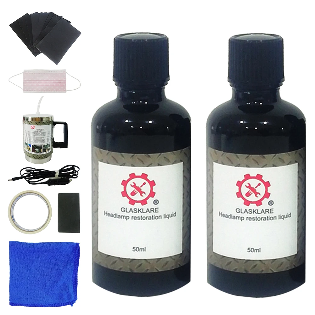 Набор для ремонта автомобильных фар Ярко белая лампа инструмент очистки