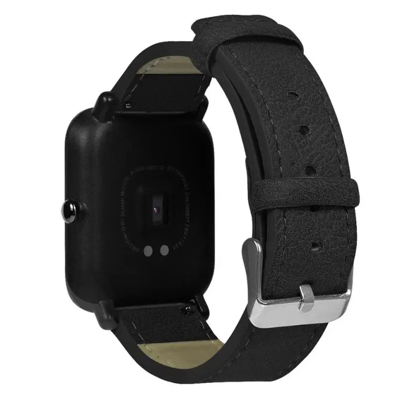 Сменный кожаный ремешок в стиле ретро для умных часов Xiaomi Huami Amazfit Bip