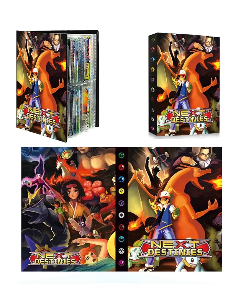 

Hot Selling 240Pcs Holder Pokemones Album for Pokemones Cards Collection and Some Selection of GX MEGA EX Card Kids Toys Gifts