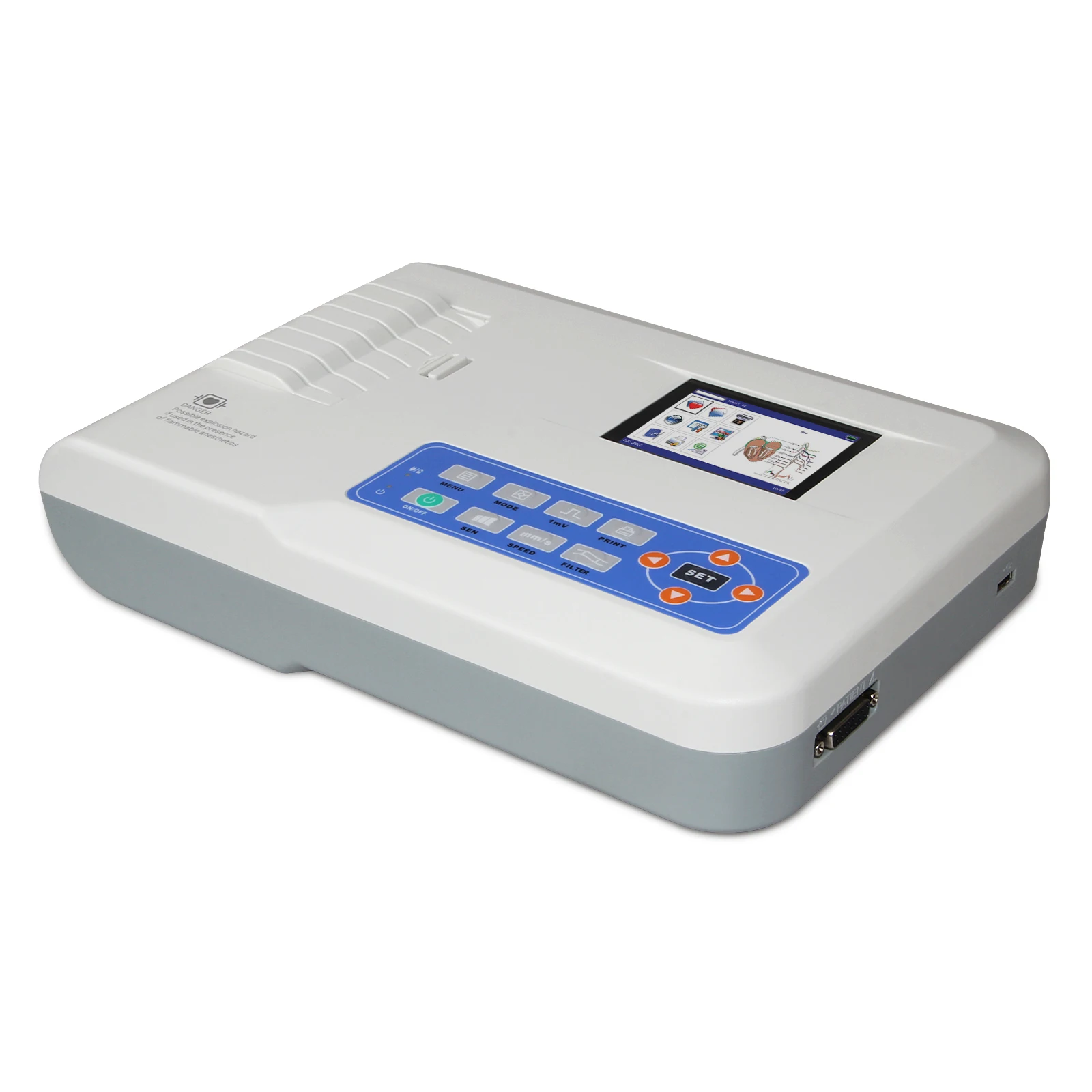 CONTEC сенсорный экран ECG300GT цифровой 12-Leads 3 канал ЭКГ машина + Программное