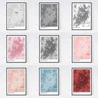 Белу-оризонти, карта Бразилии, арт-Принт-многие стили-СкандиВинтажнастенное искусство, холст, картины, Современный домашний декор, плакаты