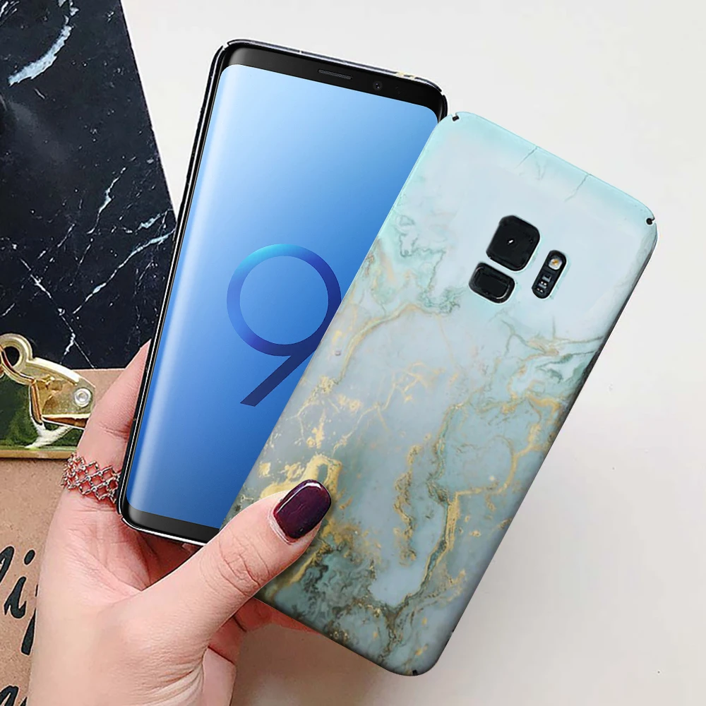 LAPOPNUT мраморный матовый тонкий Жесткий ПК Защитный чехол для Samsung S10e S7 Edge бампер