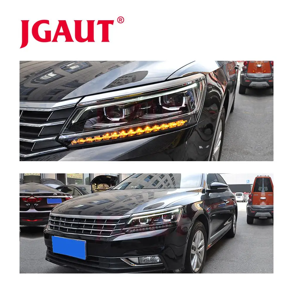 Автомобильная Монтажная головная лампа для новых фар PASSAT B6 B7 2011- светодиодный фонарь DRL Объектив Двойной Луч Биксенон HID Q5 весь комплект