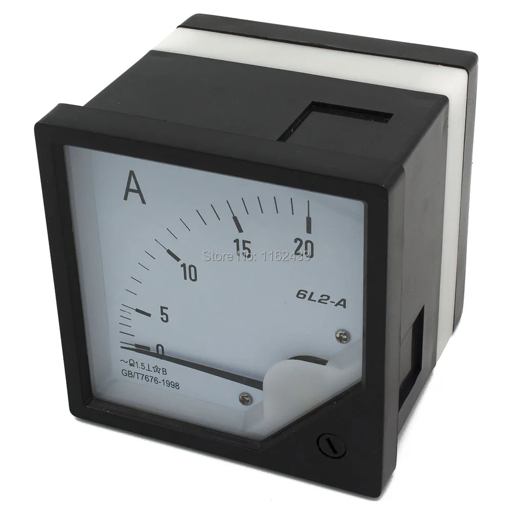 

6L2-A pointer ammeter analog AMP meter 80mm x 80mm size 5A 10A 20A 30A 50A
