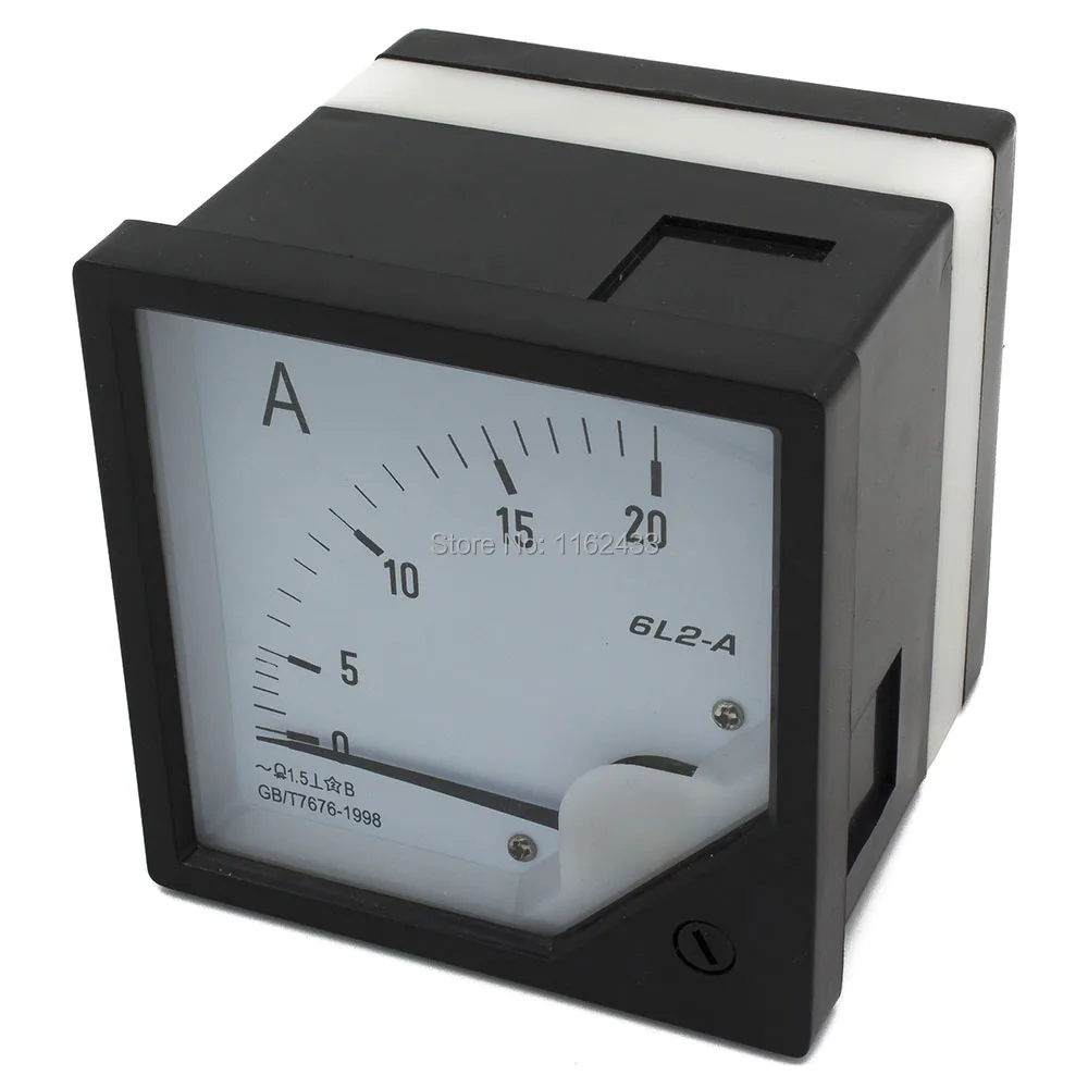 Аналоговая Амперметр 6L2 A размер 80 мм x 5A 10A 20A 30A 50A|analog amp meter|ammeter analogamp meter analog |