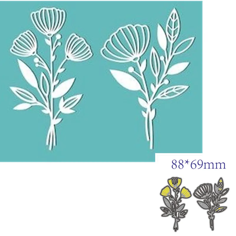 Металлические Вырубные штампы форма цветочное украшение для скрапбукинга