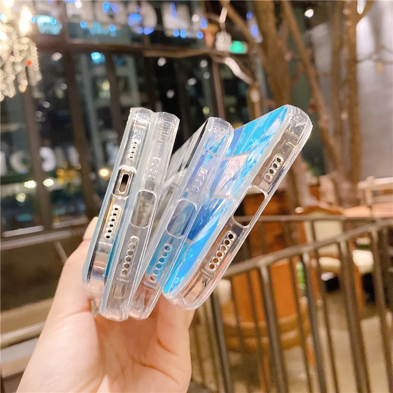 

Fashion Plating Geometric Marble Phone Case For iPhone 12 11 Pro X XR XS Max 7 8 Plus SE 2020 Splice Glitter Soft TPU Back Cover