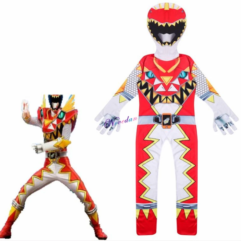 power mecha five beast super action figures rangers battle neuro mystic force cosplay jumpsuits suit halloween costumes for kids free global shipping