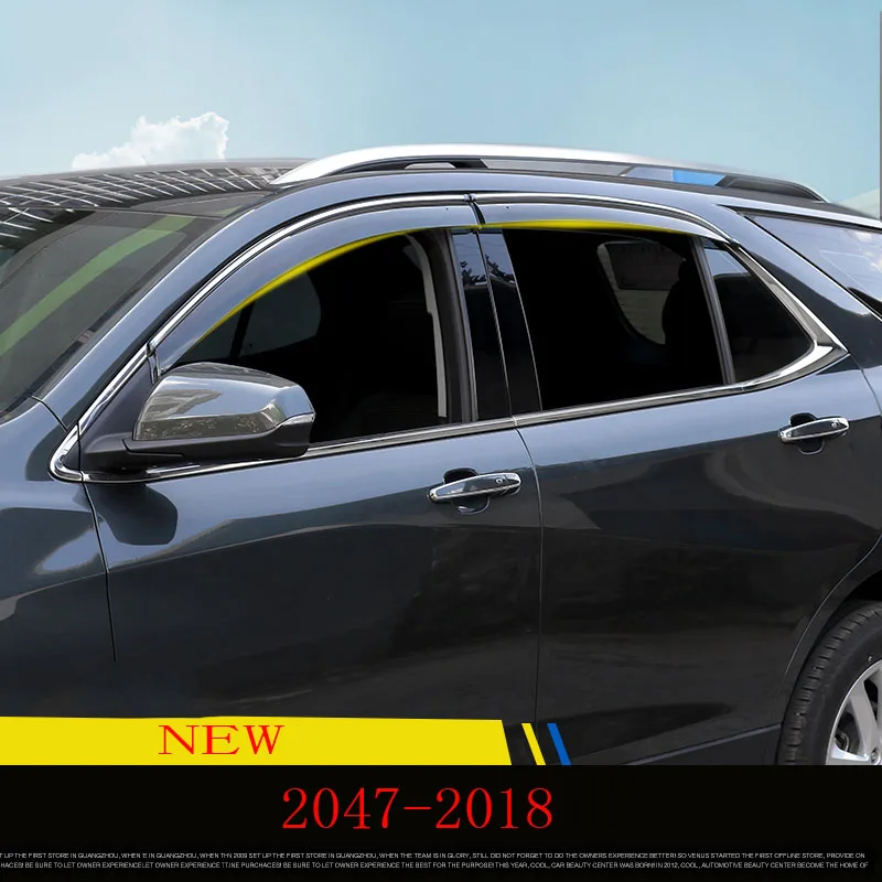 Для Chevrolet Equinox 2017 2020 окна автомобиля козырек от солнца для дождливой погоды