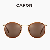 caponi round sunglasses women vintage fashion designer brand glasses polarized uv400 protection sun glasses for women cp1859
