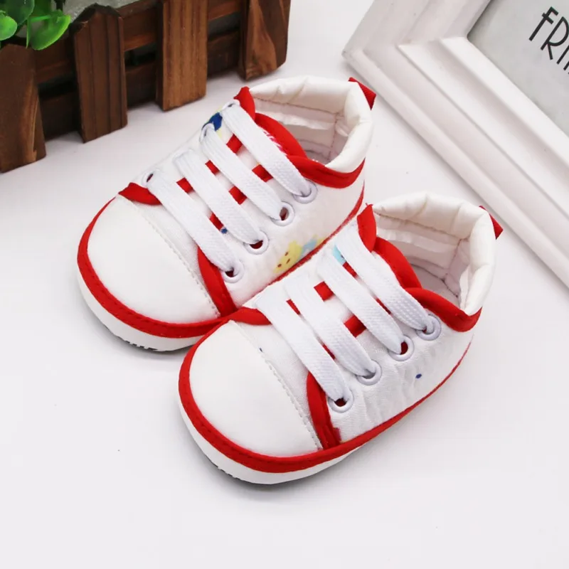 Детские повседневные кроссовки на шнуровке для малышей Обувь с мягкой подошвой