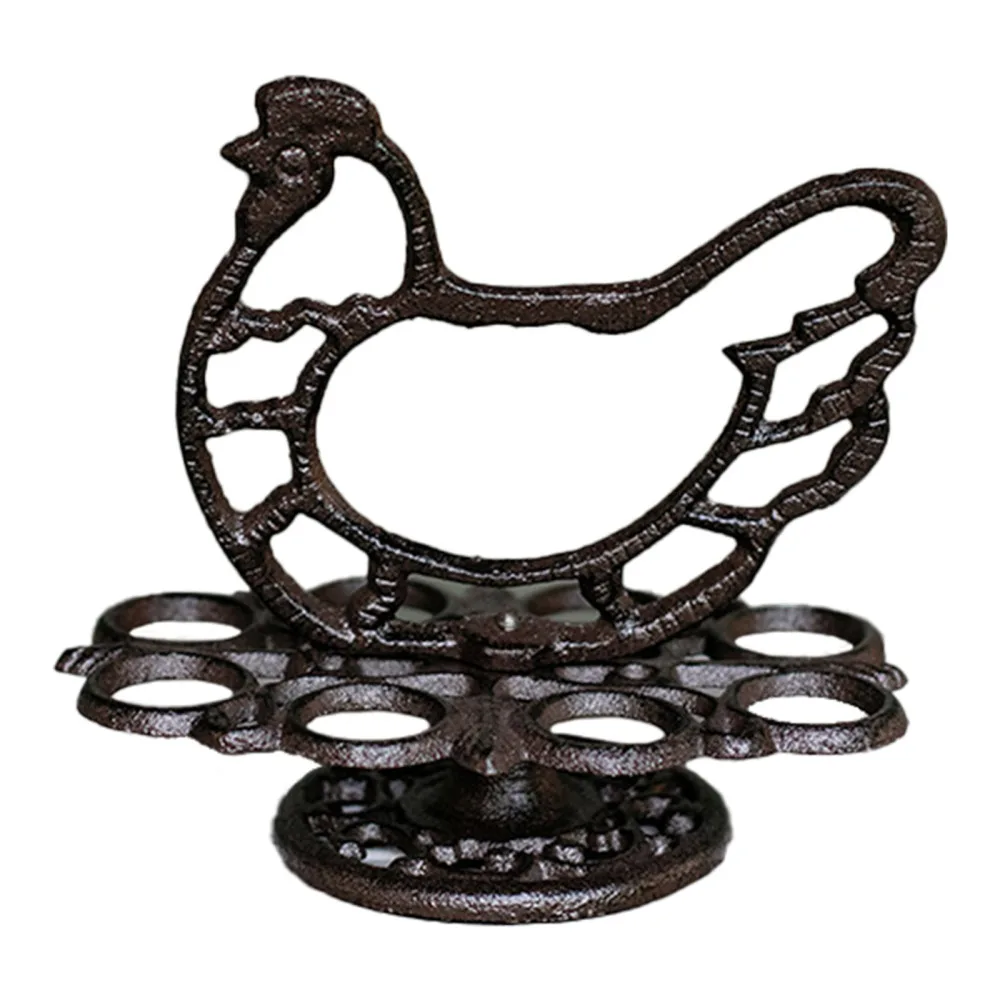 

Кухонный органайзер для яиц, петушиное украшение, классический ретро винтажный сверхпрочный Многофункциональный стеллаж для хранения из ж...