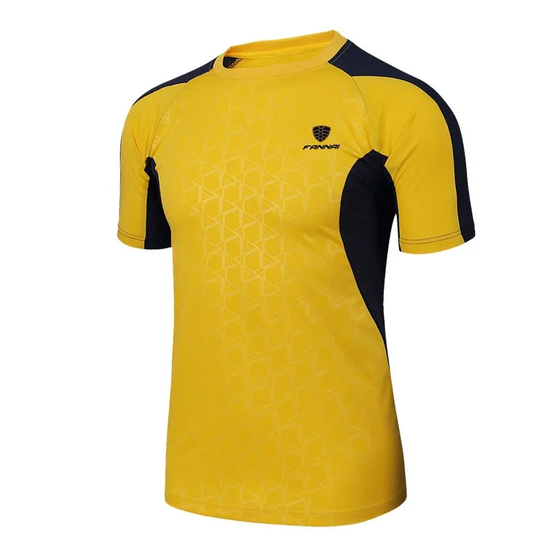 

Мужская футболка с коротким рукавом, летняя быстросохнущая футболка для активного отдыха, спорта, поглощения пота, фитнеса, походов