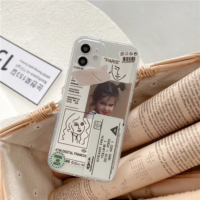 Лидер продаж чехол для телефона с милым рисунком мальчика и девочки iPhone 12